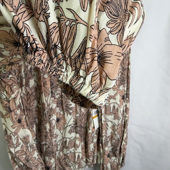 Karen Kane Womens Flowy Floral Peasant Blouse Top 3X NWT $148 Romantic Boho - Picture 4 of 11